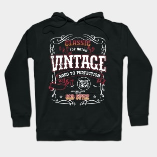 70th Birthday Gift for Men Vintage 1954 Aged to Perfection Sturgis 70th Birthday Hoodie